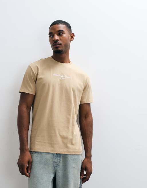 Polo Ralph Lauren t-shirt imprimé script NY en kaki, 3 de 5