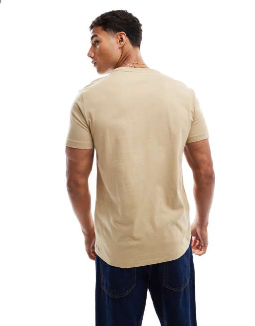 Polo Ralph Lauren – T-Shirt in Beige mit Markenlogo, 4 von 4