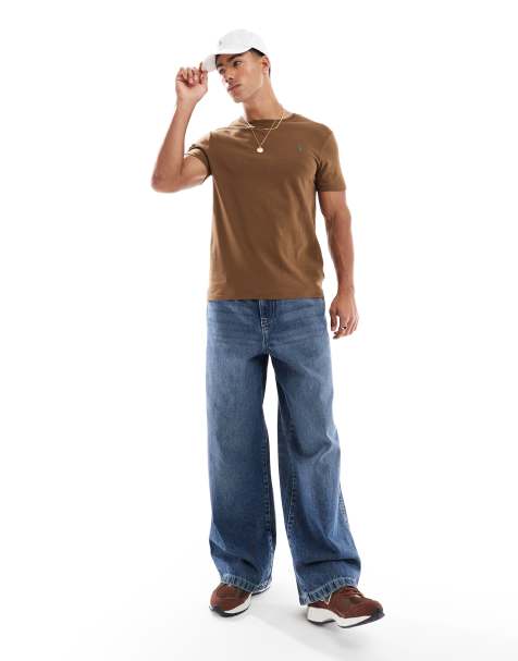 Polo Ralph Lauren – T-Shirt in Braun mit Markenlogo - view 1