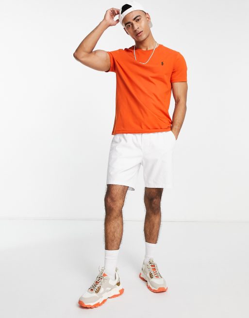 Polo Ralph Lauren t-shirt in college orange with pony logo | ASOS