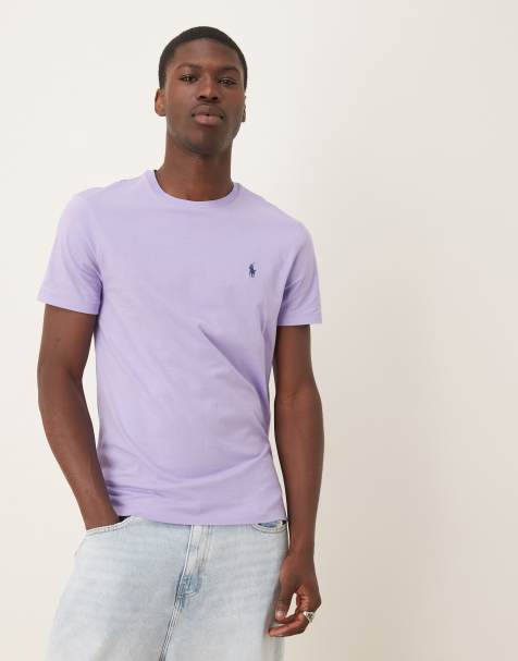 Polo Ralph Lauren – T-Shirt in Flieder mit Markenlogo - view 1