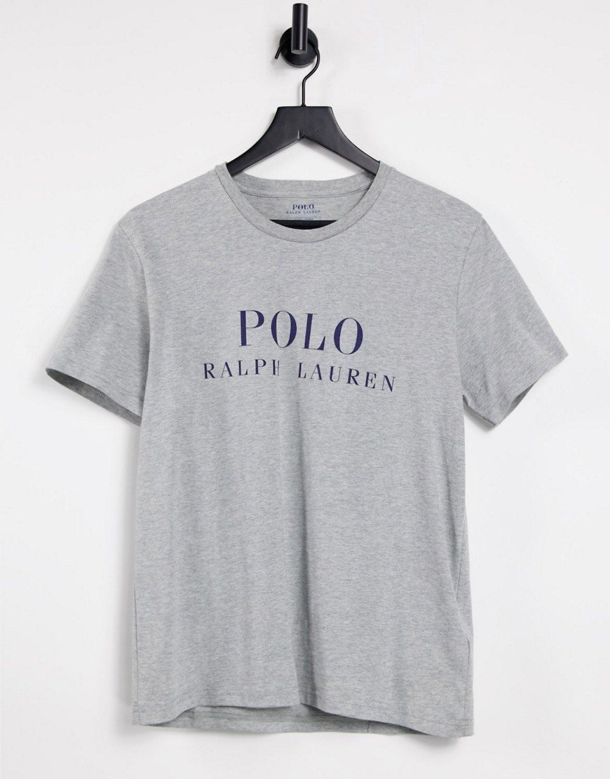 Polo Ralph Lauren t-shirt in gray with logo on front-Grey