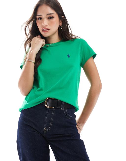 Polo Ralph Lauren – T-Shirt in Grün mit Logo