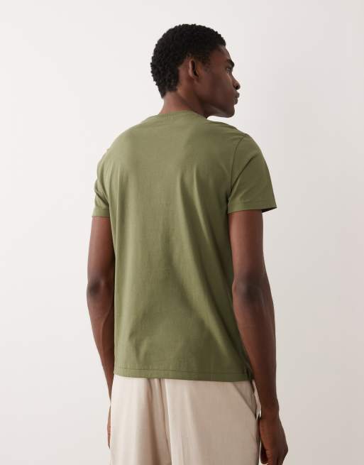 Polo Ralph Lauren – T-Shirt in mittlerem Olivgrün mit Polospieler-Logo, 3 von 5