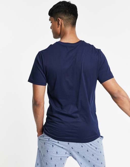 Polo Ralph Lauren t shirt in navy with bottom pony logo