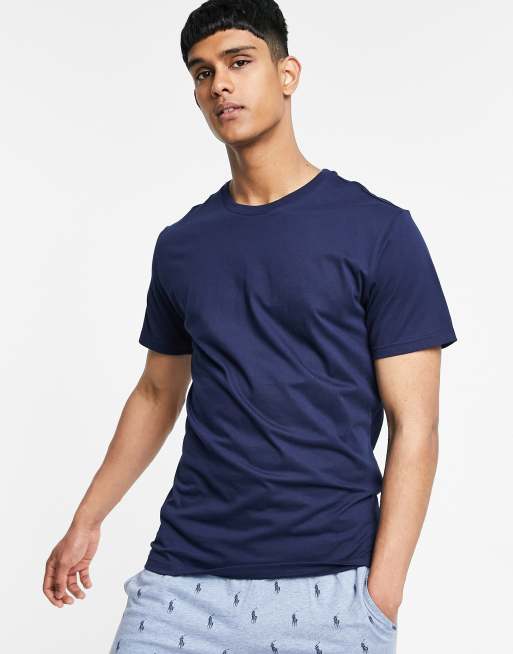 Polo Ralph Lauren t shirt in navy with bottom pony logo