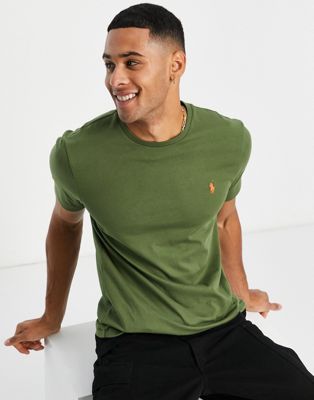 Polo Ralph Lauren t-shirt in olive green with pony logo