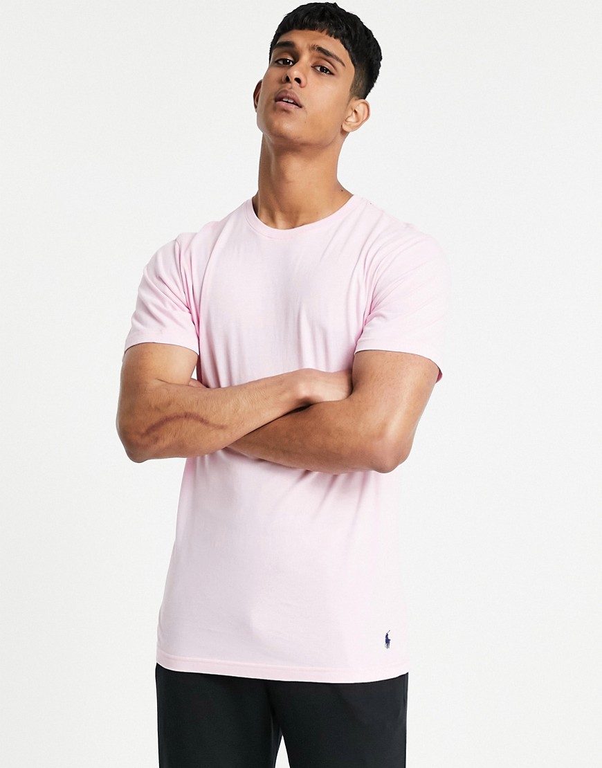 Polo Ralph Lauren t-shirt in pink with bottom pony logo