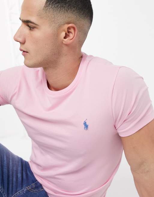 Polo Ralph Lauren t shirt in pink with logo