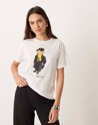 Polo Ralph Lauren - T-Shirt in Weiß mit Bären-Logo