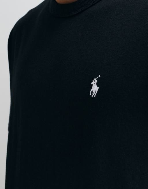 Polo Ralph Lauren T-shirt med ikonlogo og afslappet pasform i sort, 4 af 5