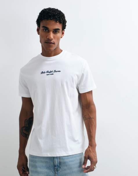 Polo Ralph Lauren T-shirt med NY-print i klassisk pasform i hvid - view 1