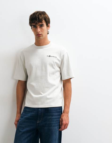 Polo Ralph Lauren T-shirt med script-logo i råhvid - view 1