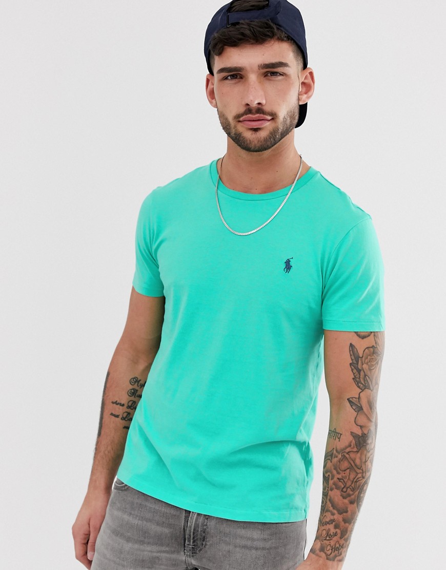 Polo Ralph Lauren -T-shirt med spillerlogo i lys grøn