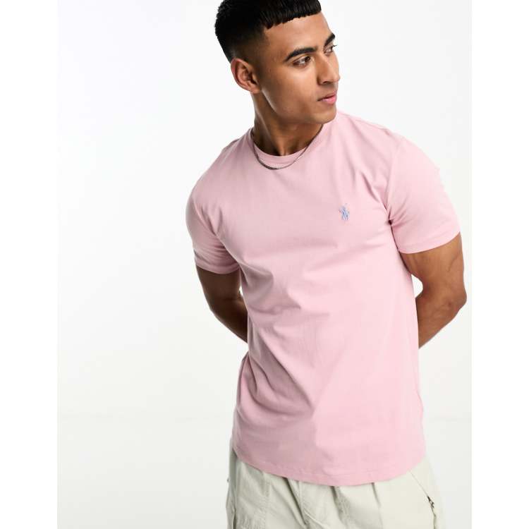 Polo Ralph Lauren T shirt met iconisch logo in lichtroze