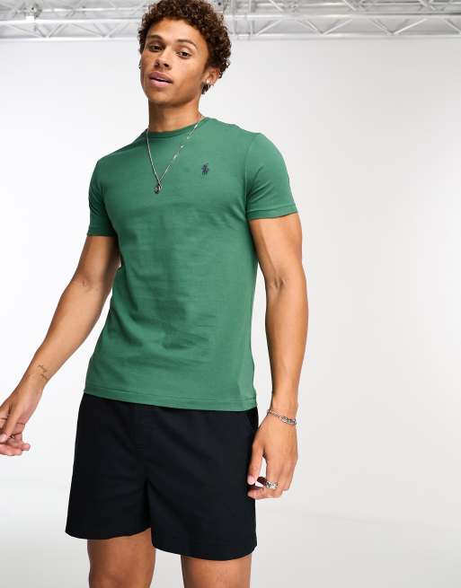 Polo Ralph Lauren - T-shirt met icoonlogo en custom fit in bosgroen