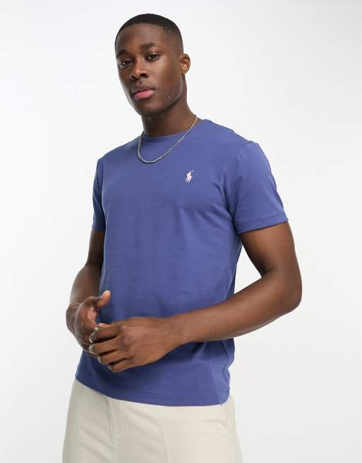Polo Ralph Lauren - T-shirt met icoonlogo en custom fit in donkerblauw