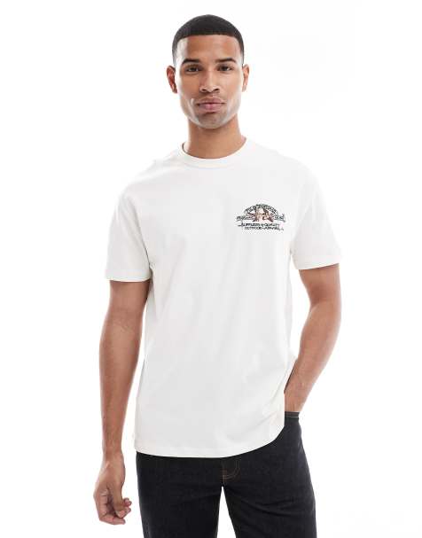 Polo Ralph Lauren - T-shirt met klassieke oversized pasvorm en print in gebroken wit - view 1