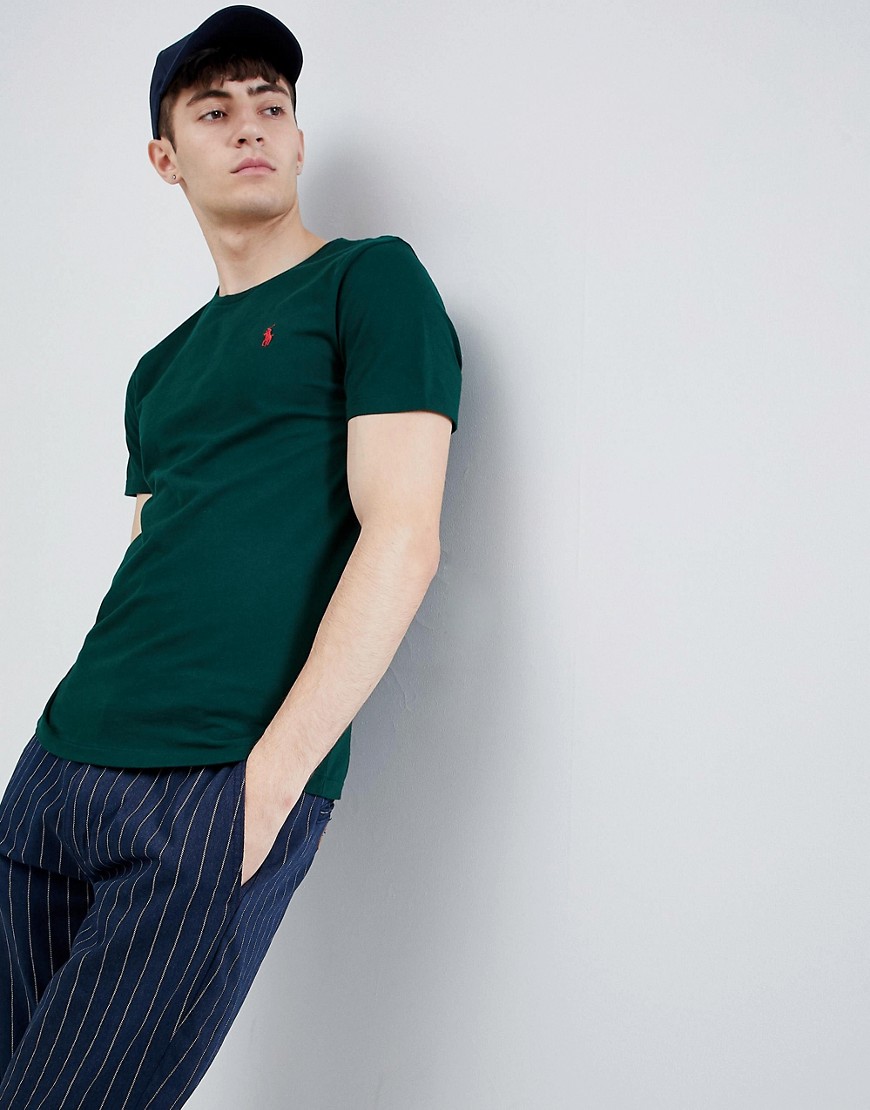 Polo Ralph Lauren - T-shirt met spelerlogo in donkergroen
