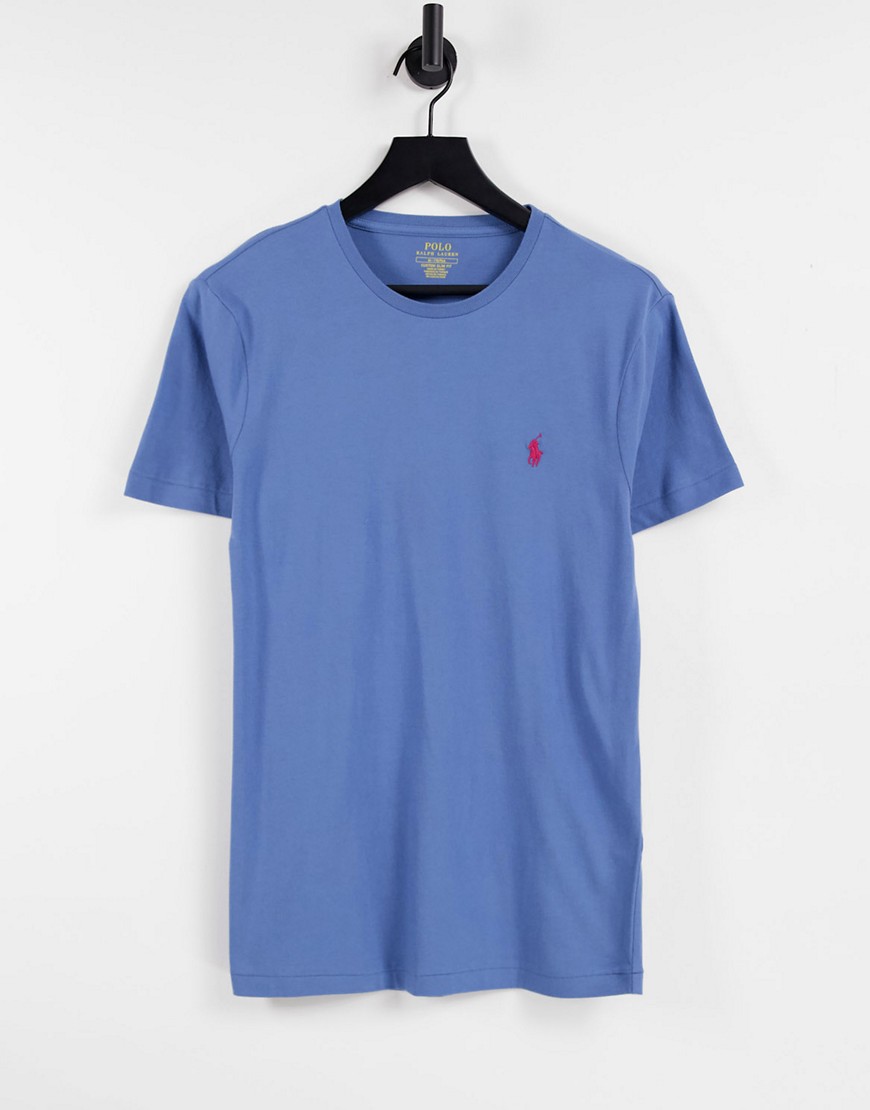 Polo Ralph Lauren - T-shirt met spelerslogo in deltablauw
