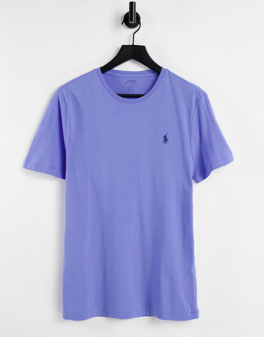 Polo Ralph Lauren - T-shirt met spelerslogo in Harbour Island blue-Blauw