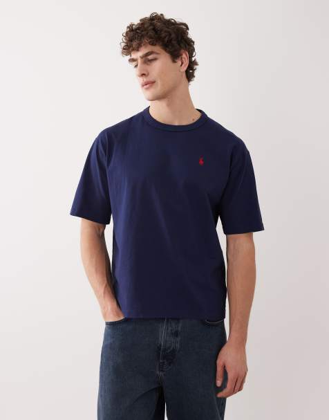 Polo Ralph Lauren - T-shirt pesante blu navy con logo iconico - view 1
