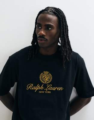 Polo Ralph Lauren Uomo Nero Top, M, New, - Immagine 4