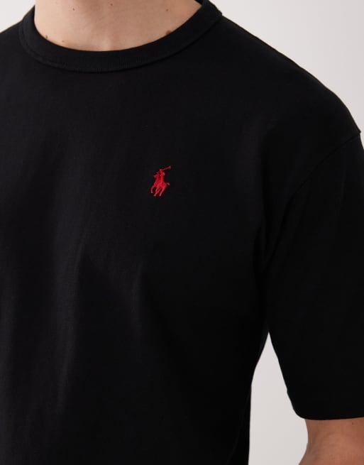 Polo Ralph Lauren - T-shirt pesante nera con logo, 5 di 5