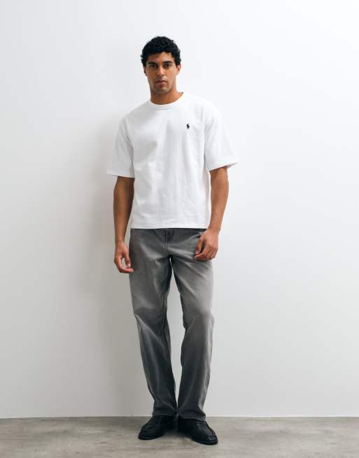 Polo Ralph Lauren t-shirt relaxed fit con logo icon bianca, 2 di 5