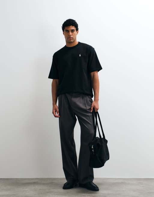 Polo Ralph Lauren t-shirt relaxed fit con logo icon nero, 2 di 5