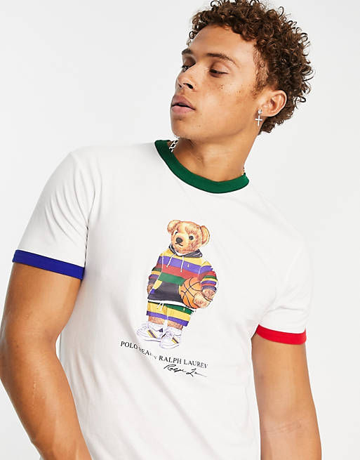 T-shirt custom fit con stampa di orsetto heritage Asos Uomo Abbigliamento Top e t-shirt T-shirt Polo 