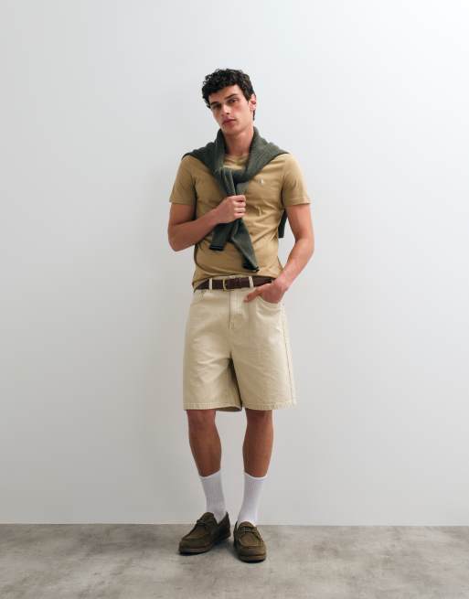 Polo Ralph Lauren t-shirt slim fit beige clair, 5 de 5