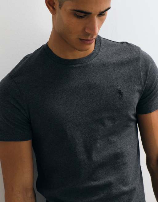 Polo Ralph Lauren t-shirt slim fit in nero spento, 3 di 5