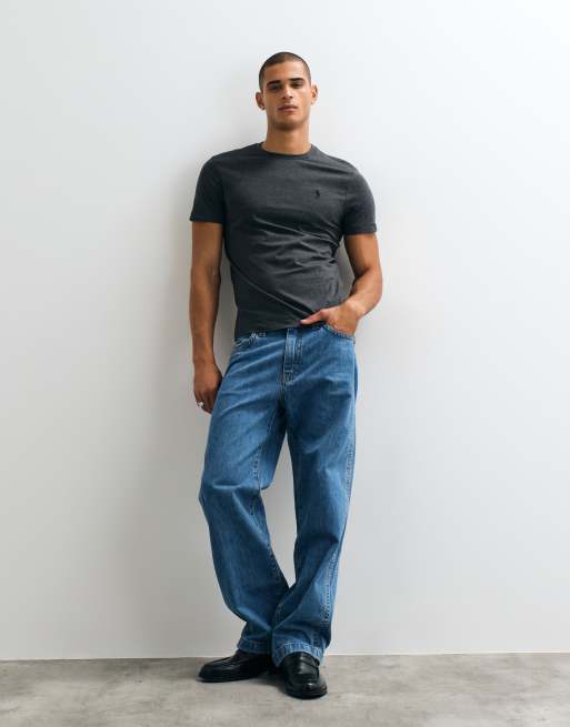Polo Ralph Lauren t-shirt slim fit in nero spento, 5 di 5
