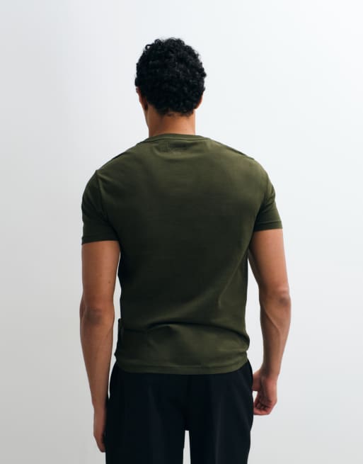 Polo Ralph Lauren t-shirt slim fit vert olive délavé, 5 de 5