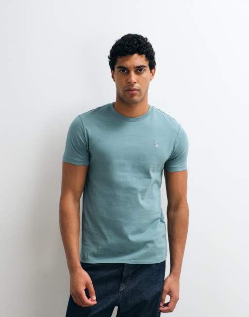 Polo Ralph Lauren t-shirt slim fit vert pâle, 2 de 5