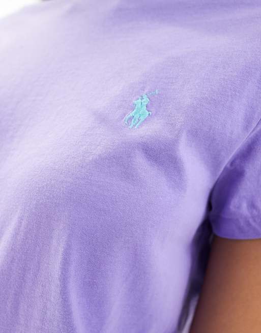 Polo Ralph Lauren - T-shirt viola con logo, 3 di 4