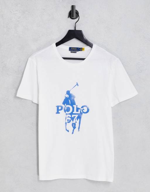 White printed polo outlet t shirts