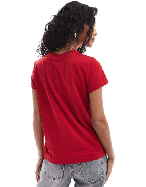 Polo Ralph Lauren t-shirt with logo in red | ASOS