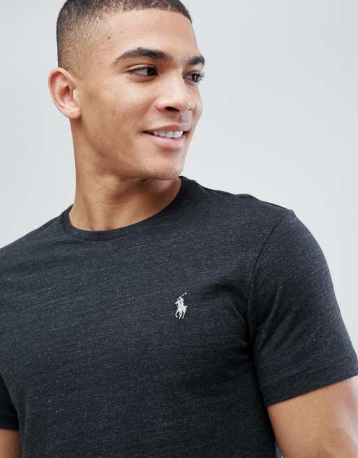 Polo Ralph Lauren - T-Shirt met spelerlogo in gemêleerd donkergrijs