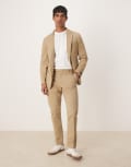 [Polo Ralph Lauren] Polo Ralph Lauren tailored cotton stretch chino pants in tan (part of a set)-Neutral W38 tan