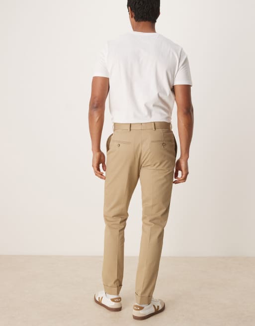 Polo Ralph Lauren tailored cotton stretch chino pants in tan (part