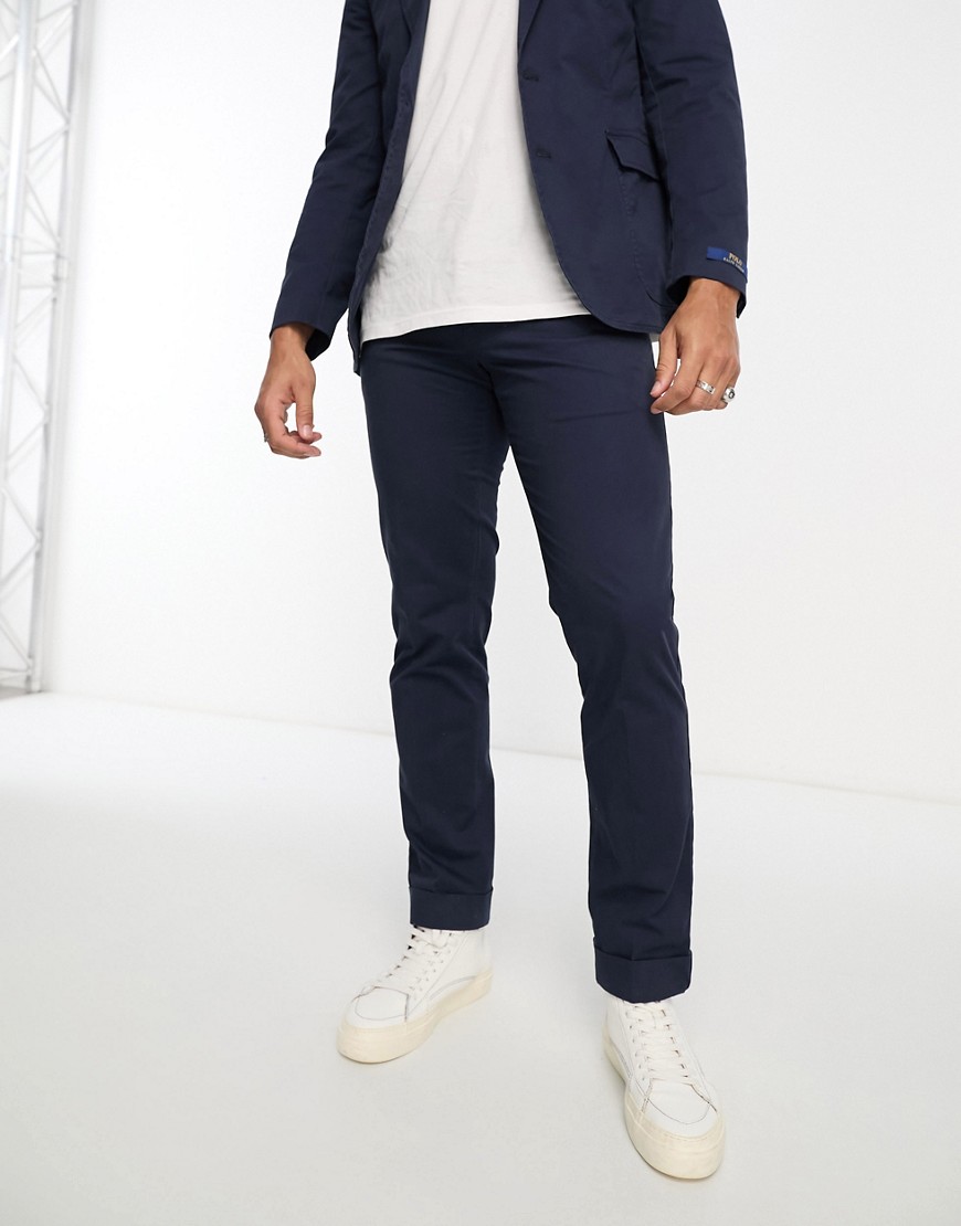 Polo Ralph Lauren tailored stretch chino trousers in navy co-ord