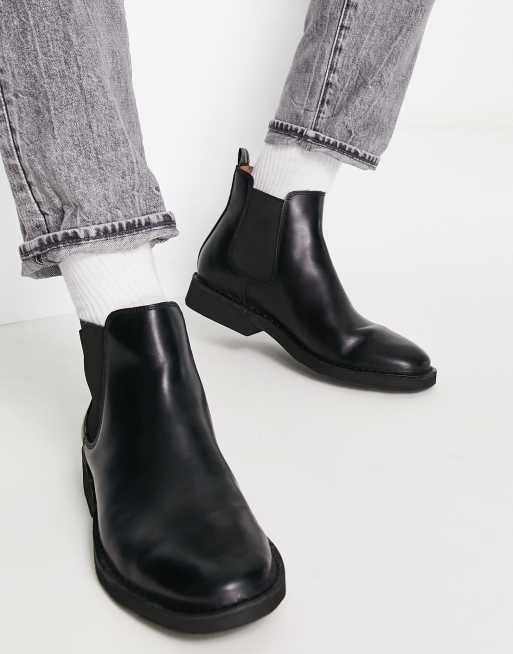 Polo Ralph Lauren Talan Bottines Chelsea en cuir Noir