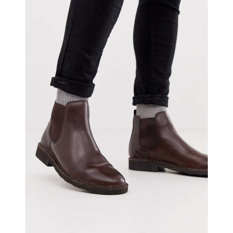 Polo Ralph Lauren talan chelsea boot in brown | ASOS