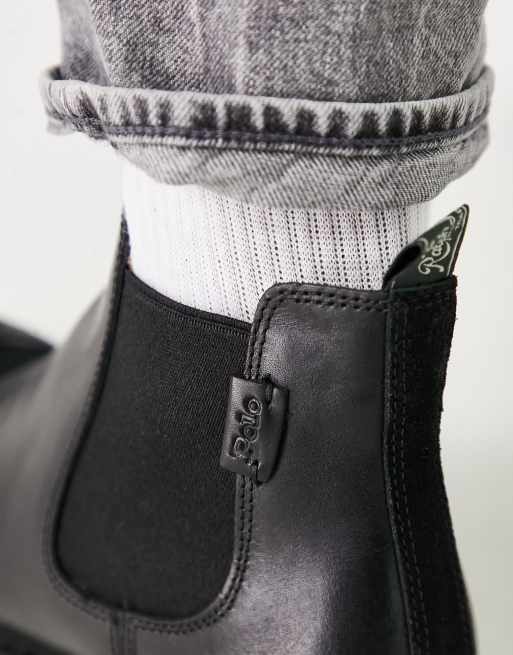Polo Ralph Lauren Talan leather Chelsea boots in black, 4 of 4