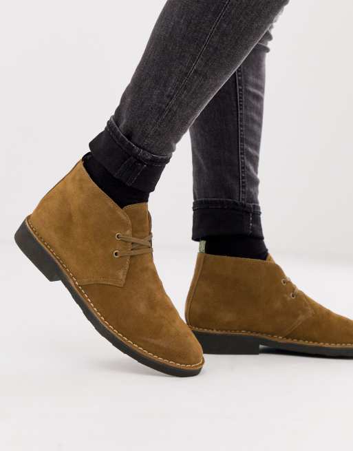 Descubrir 100+ imagen polo ralph lauren talan suede chukka boot