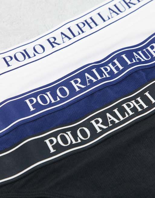 Polo Ralph Lauren Tangs three pack in white cloud/ onyx/ navy, 2 of 3