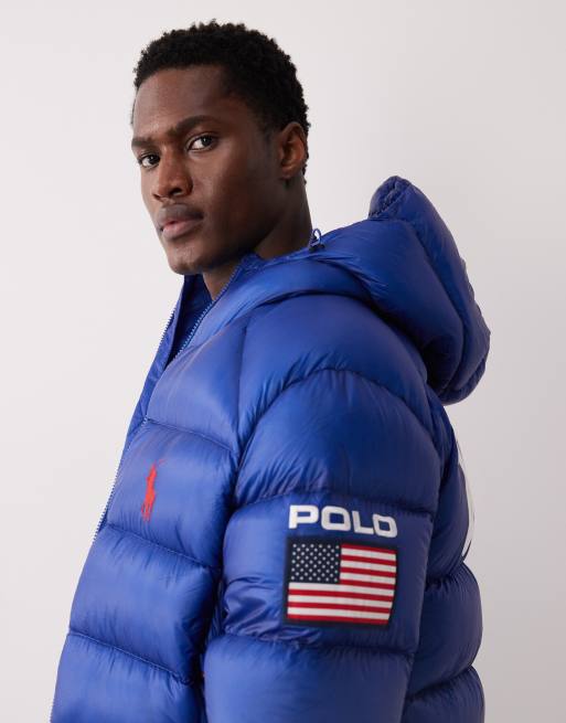 Polo Ralph Lauren – Team USA Hawthorne – Blå jacka i ripstop, 4 av 5
