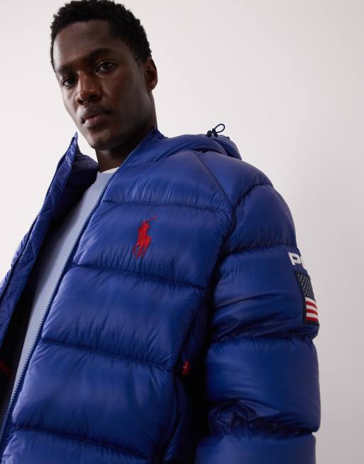 Polo Ralph Lauren – Team USA Hawthorne – Blå jacka i ripstop, 5 av 5